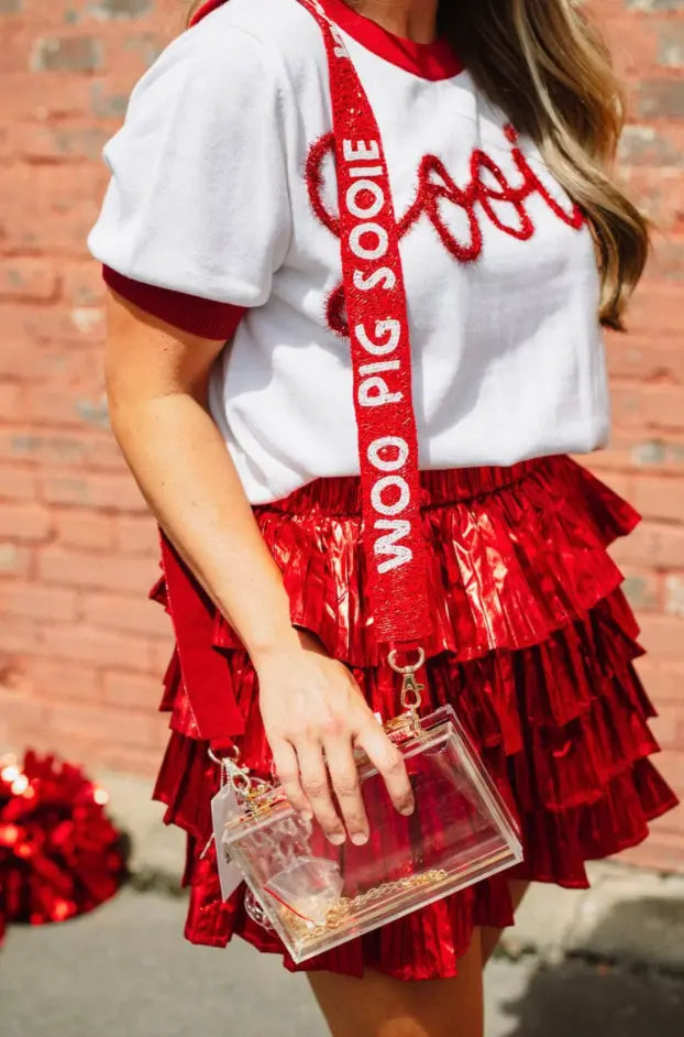 Woo Pig Sooie University of Arkansas Beaded Purse Strap College Dayz Merch