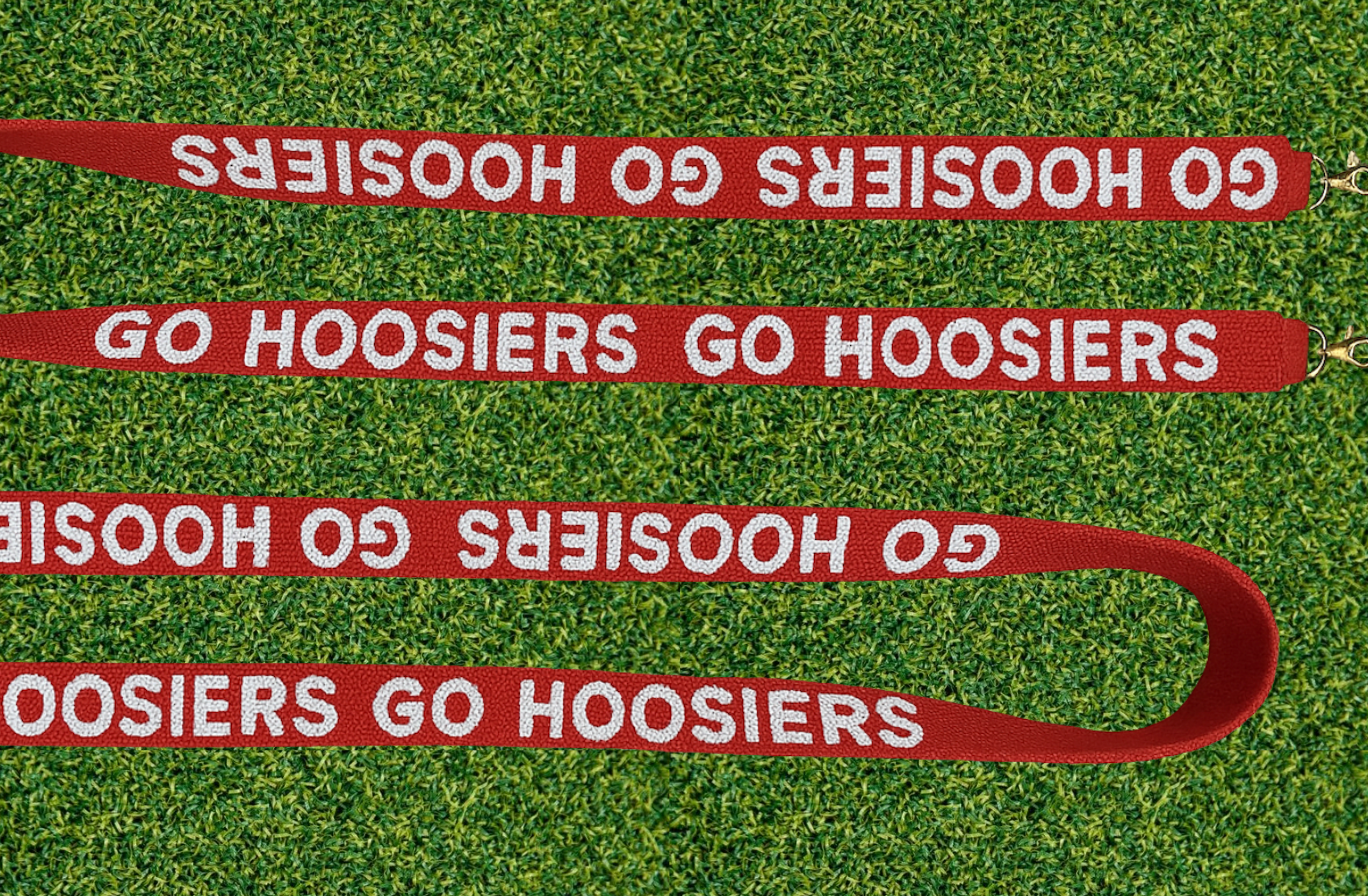 Indiana Hoosiers beaded purse strap