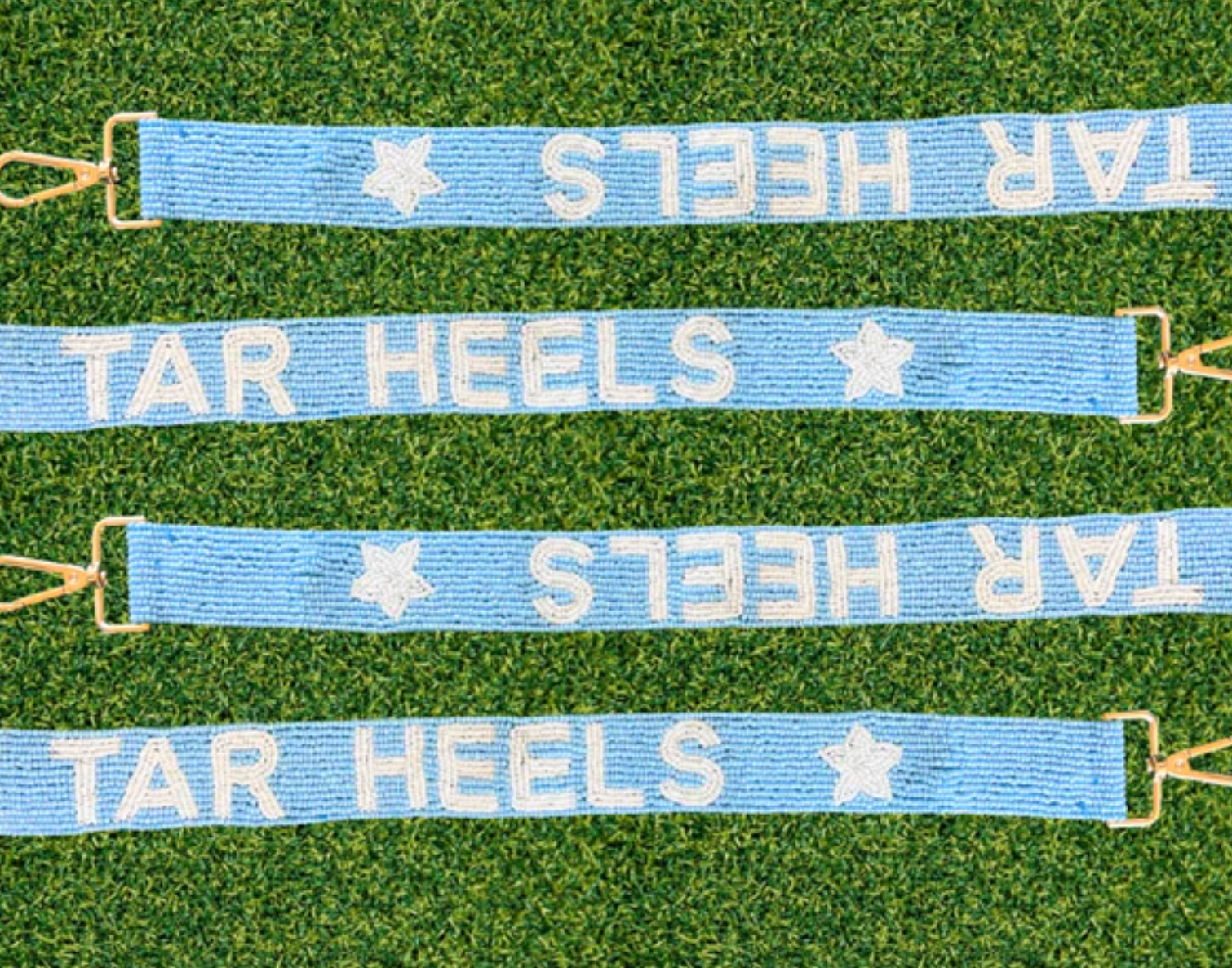 UNC Tar Heels beaded purse strap