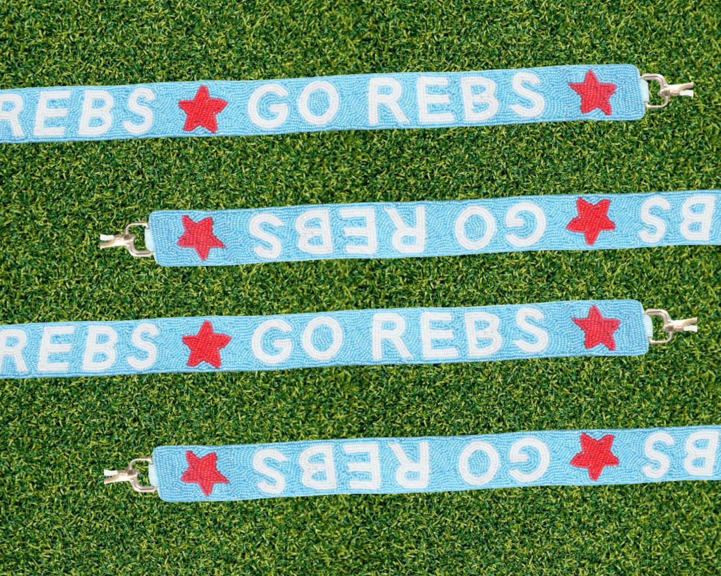 Ole Miss beaded purse strap