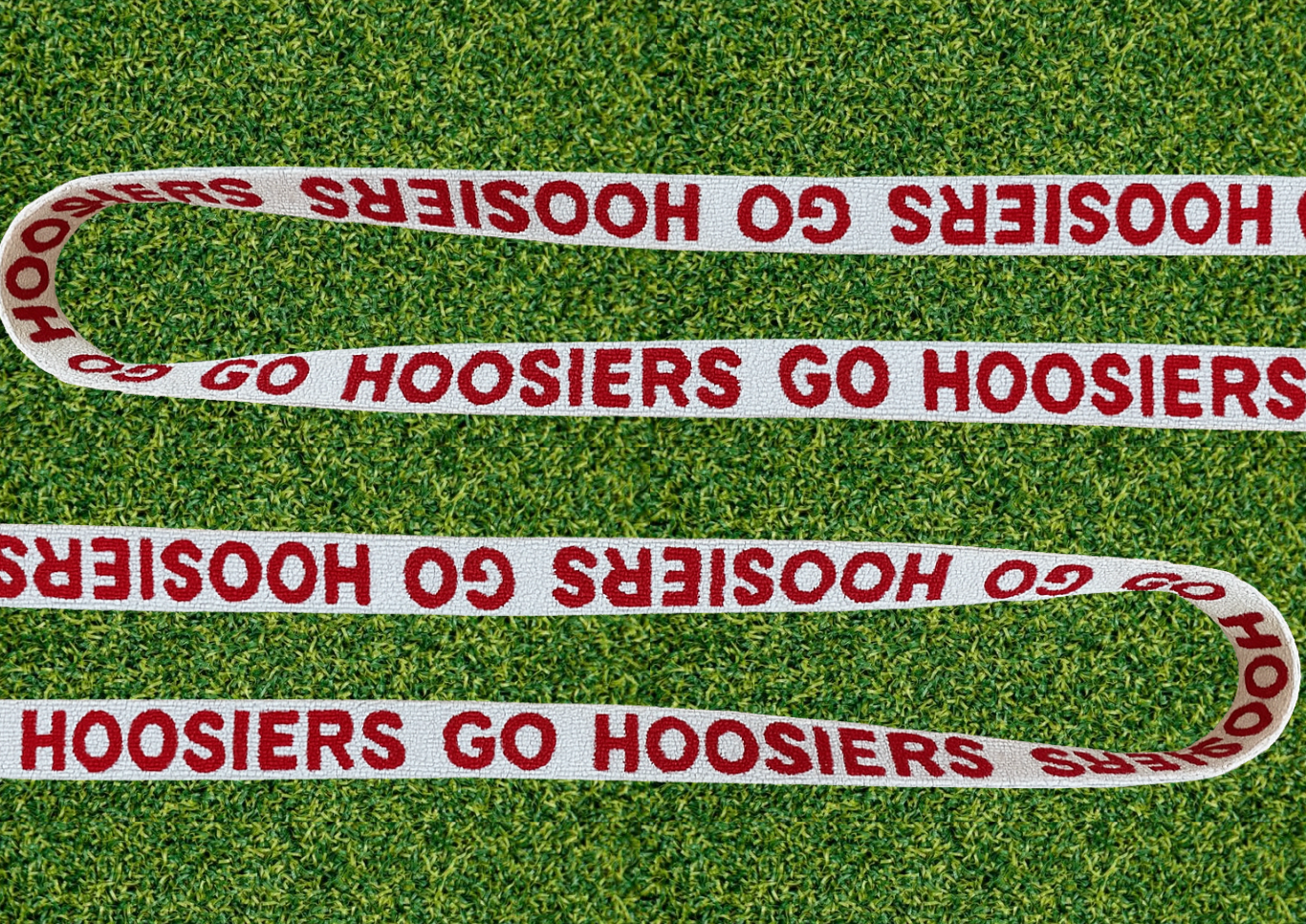 Indiana Hoosiers beaded purse strap